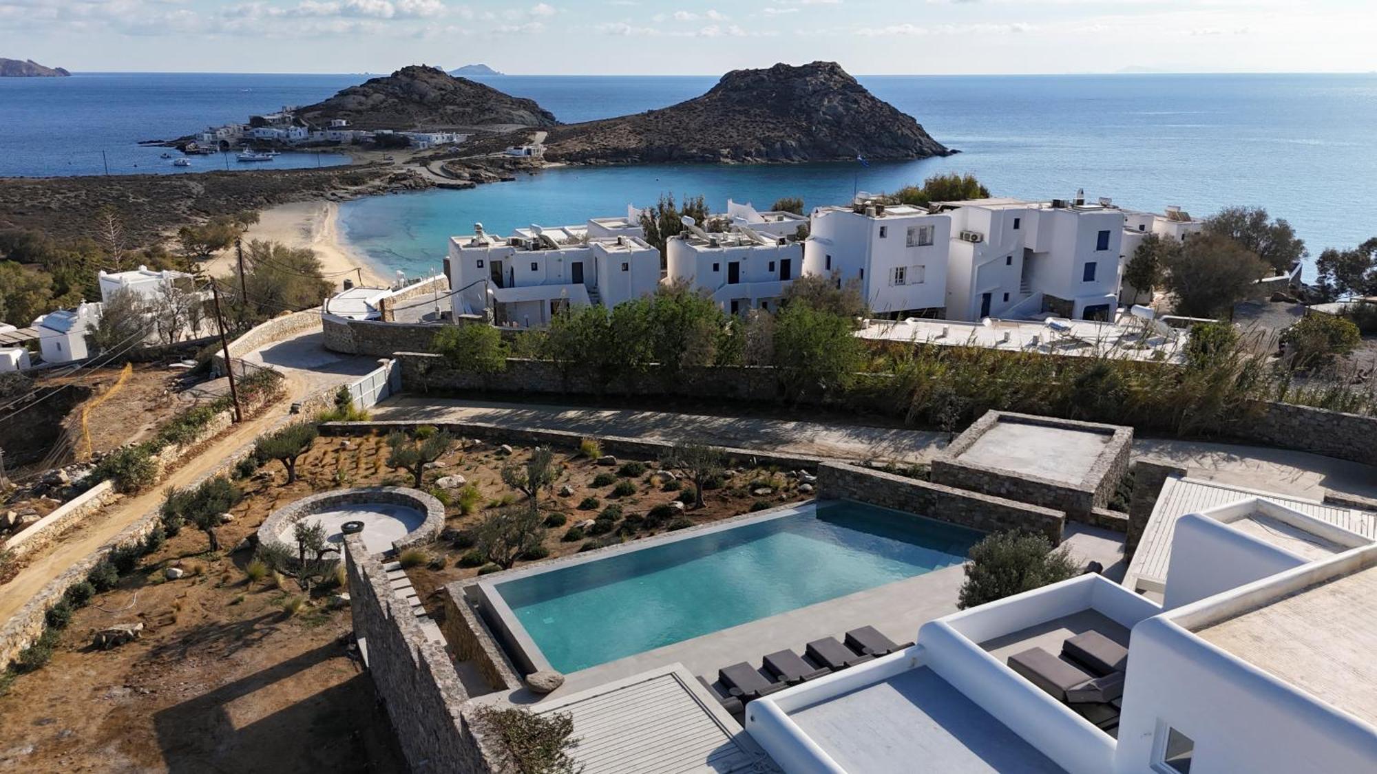 Blue Eye Grand Villa Mykonos كالافاتيس المظهر الخارجي الصورة