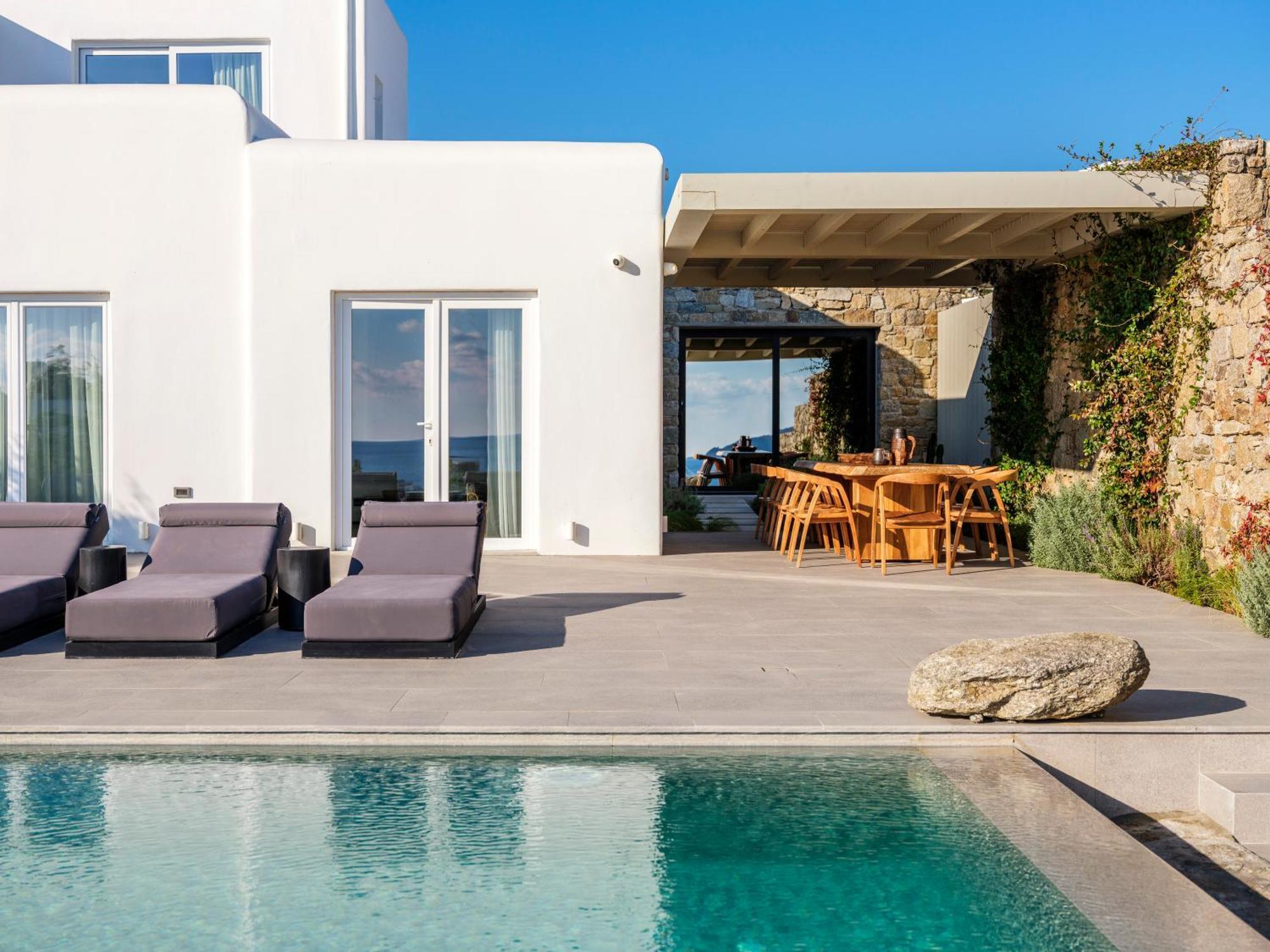 Blue Eye Grand Villa Mykonos كالافاتيس المظهر الخارجي الصورة