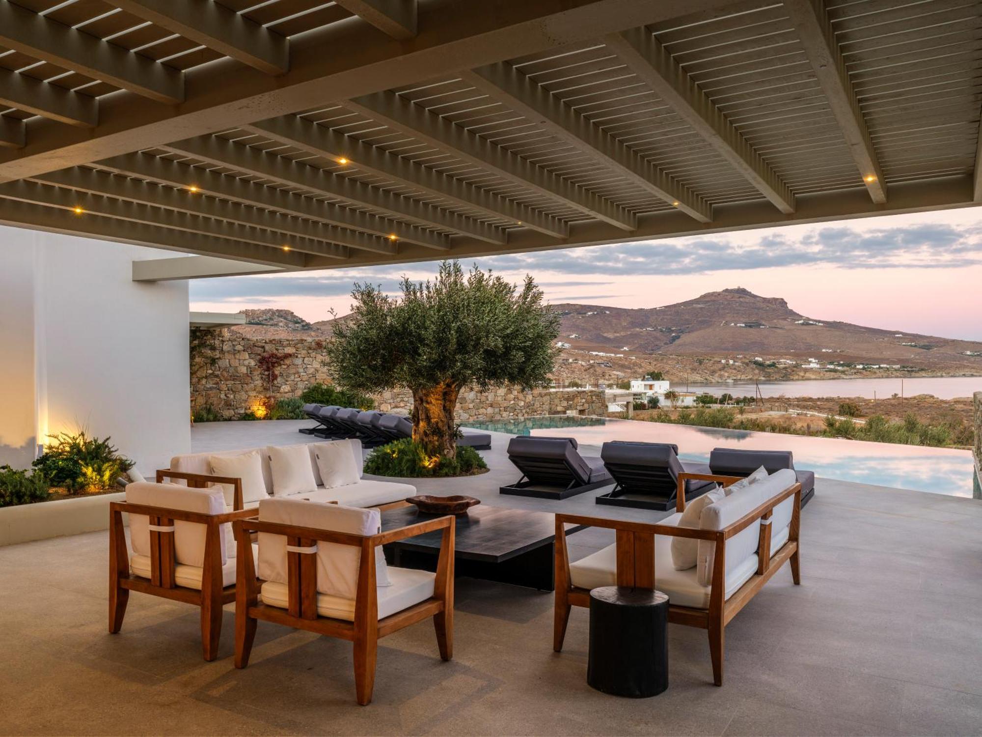 Blue Eye Grand Villa Mykonos كالافاتيس المظهر الخارجي الصورة