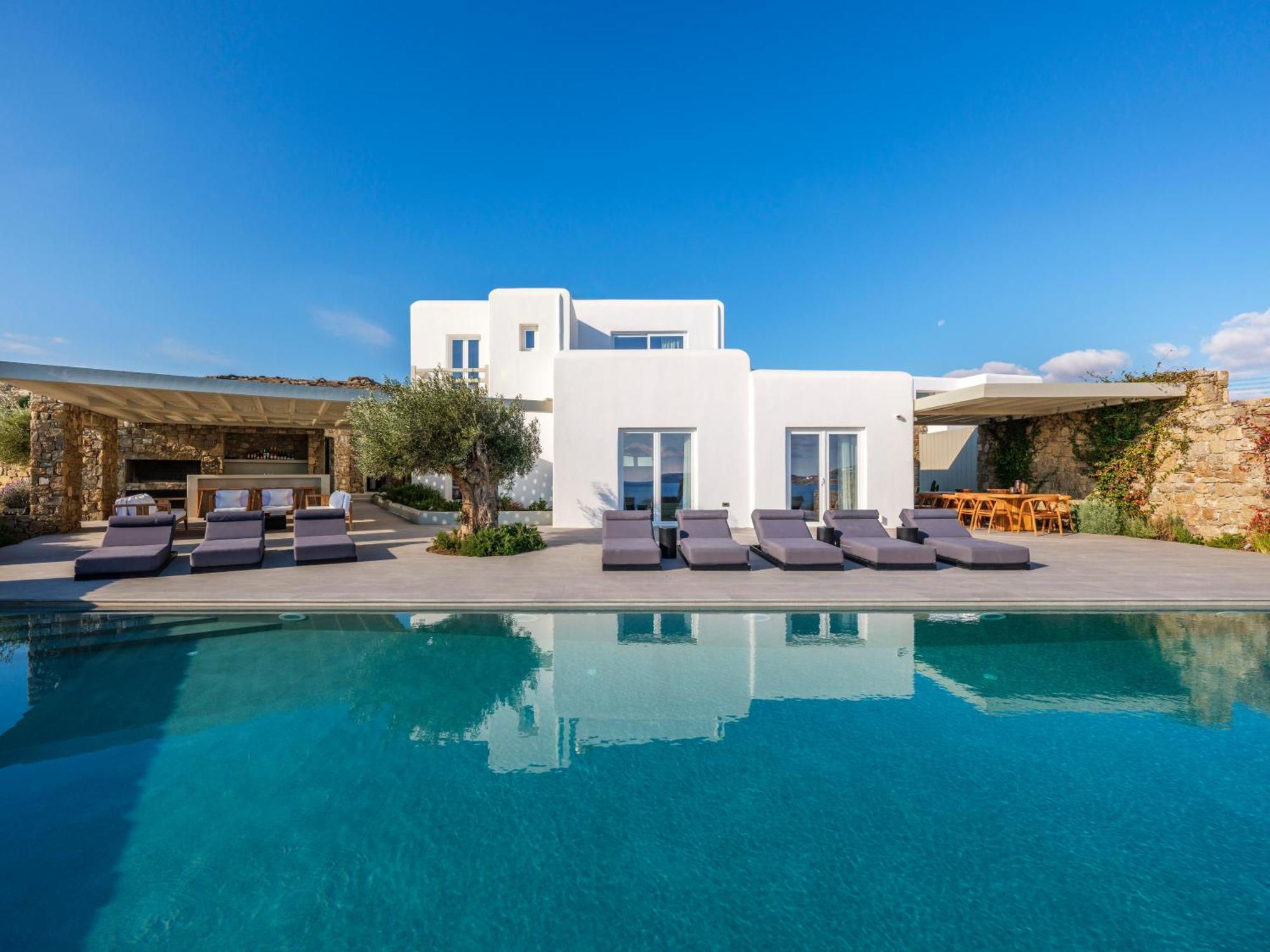 Blue Eye Grand Villa Mykonos كالافاتيس المظهر الخارجي الصورة
