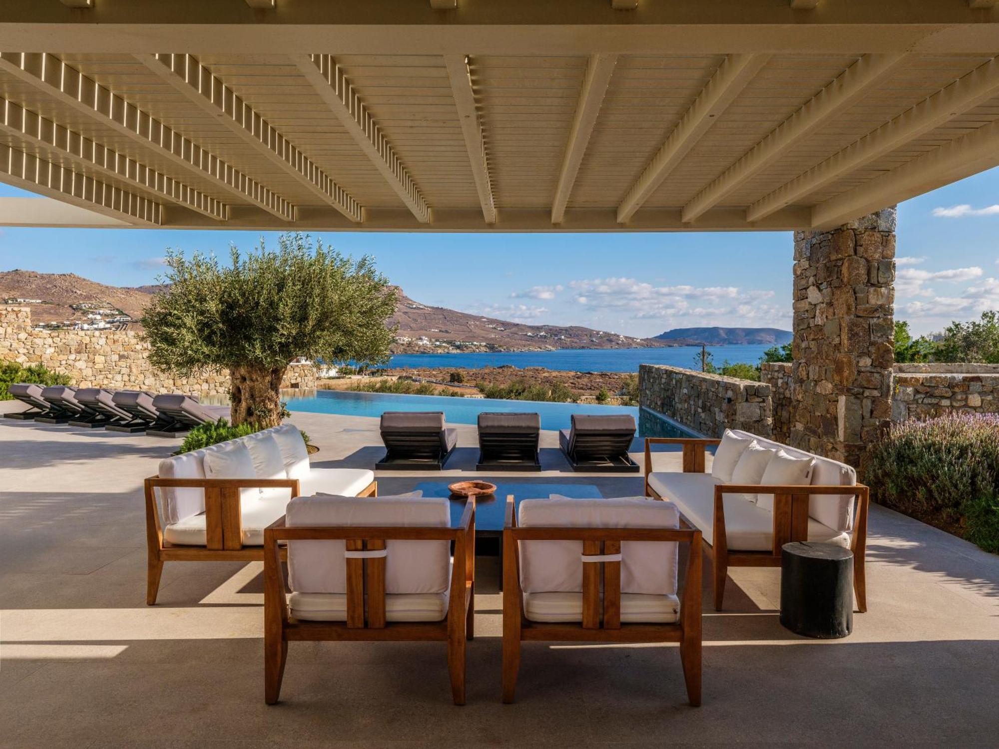 Blue Eye Grand Villa Mykonos كالافاتيس المظهر الخارجي الصورة