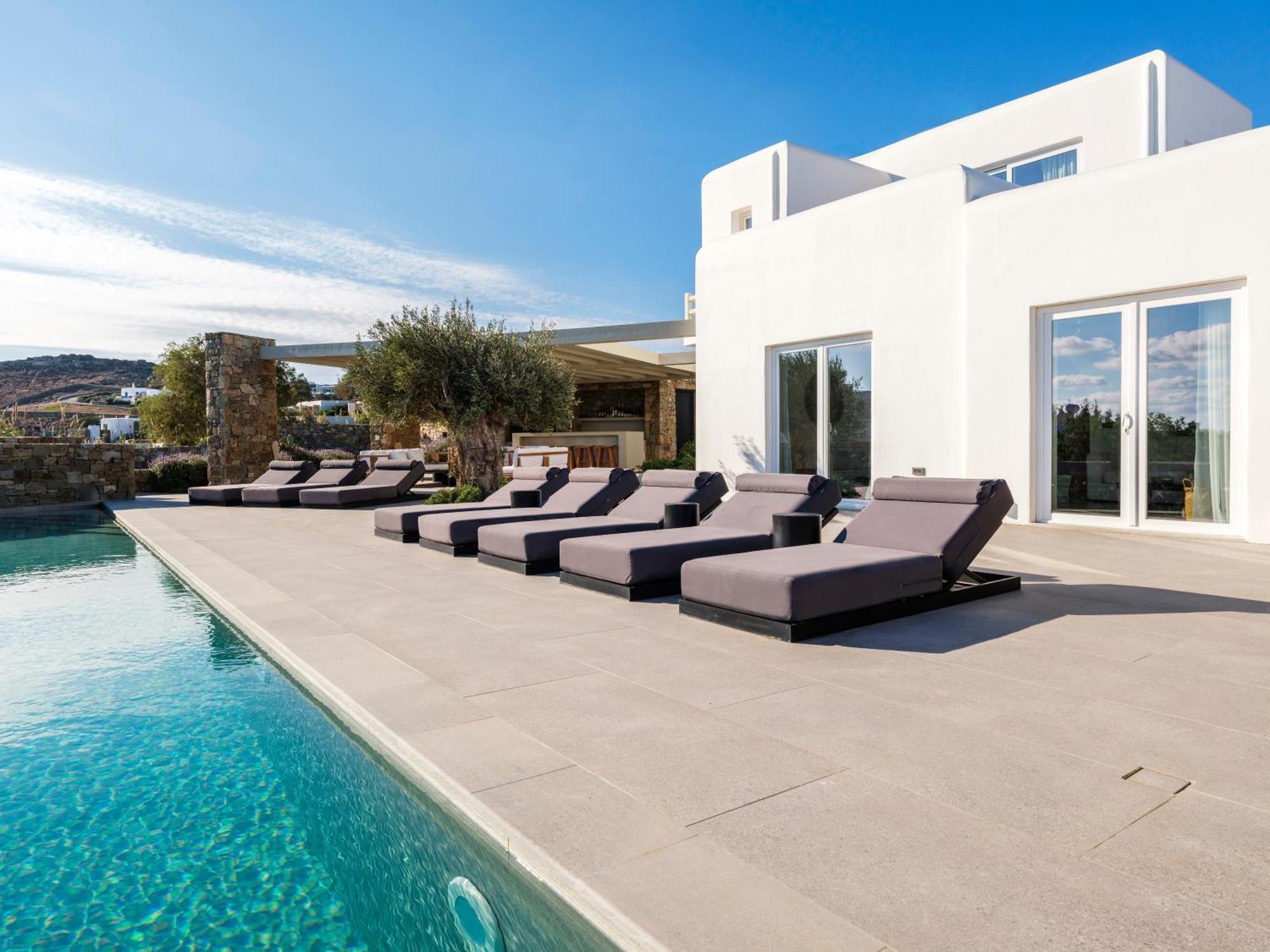 Blue Eye Grand Villa Mykonos كالافاتيس المظهر الخارجي الصورة