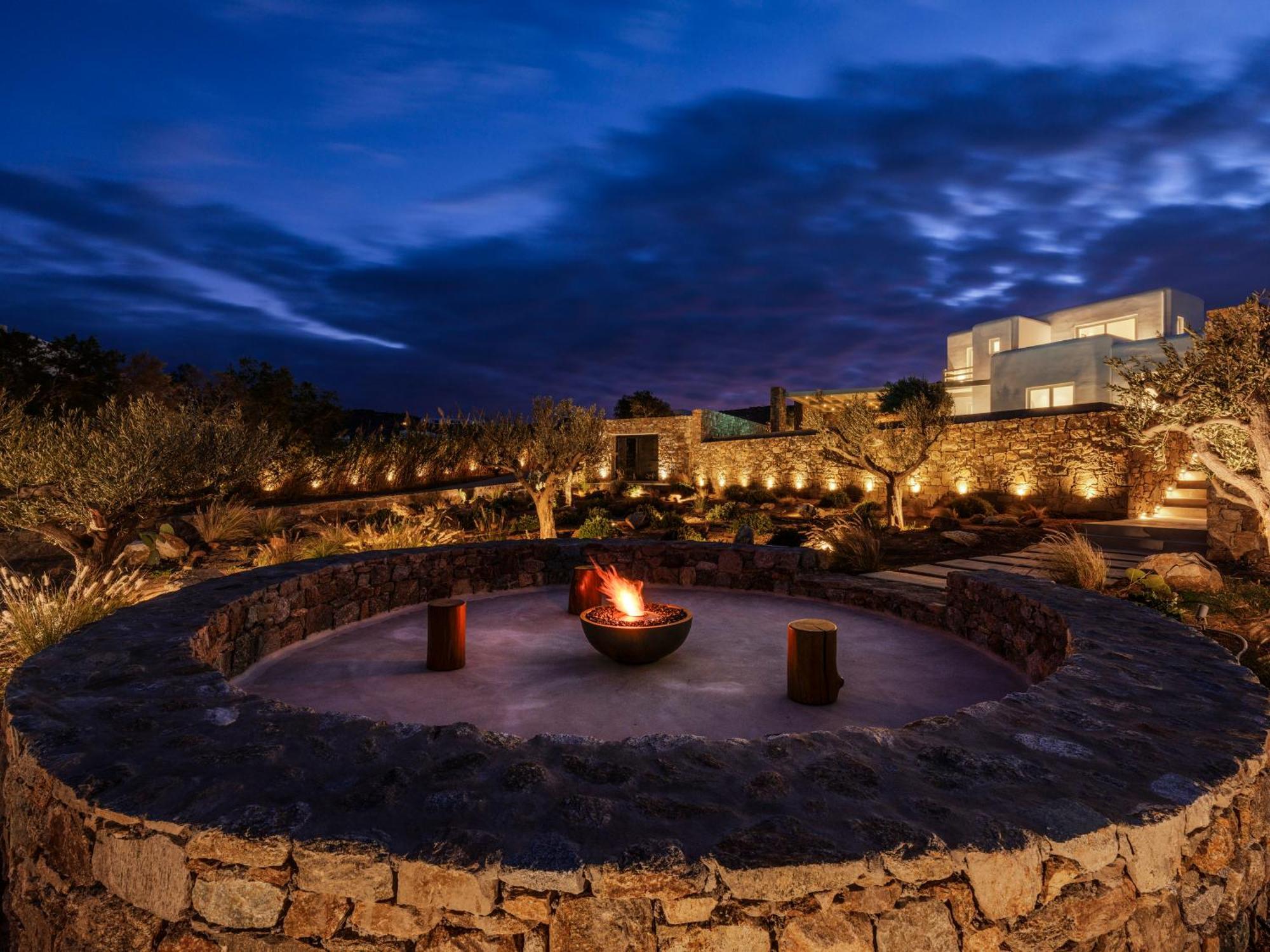 Blue Eye Grand Villa Mykonos كالافاتيس المظهر الخارجي الصورة