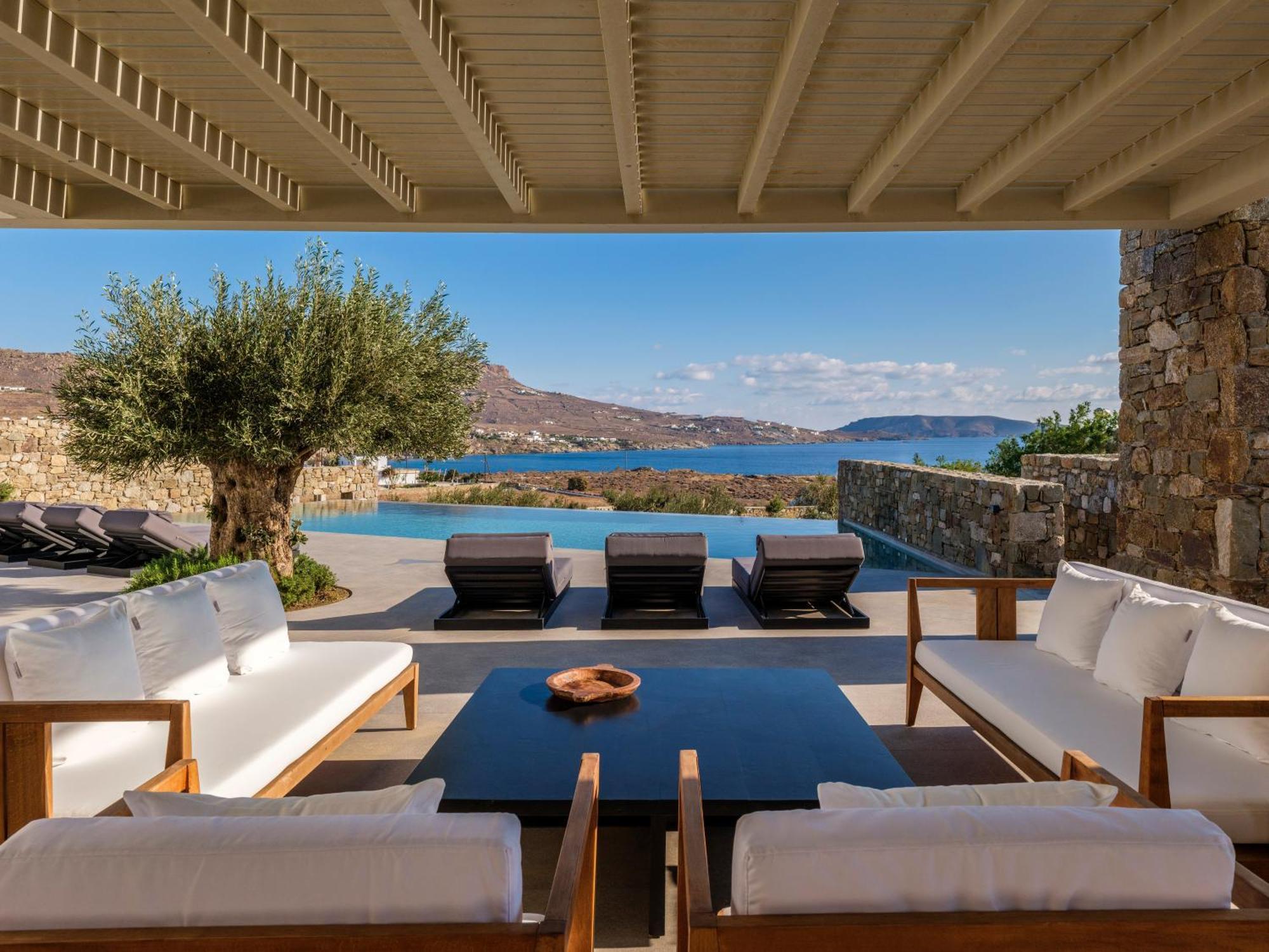 Blue Eye Grand Villa Mykonos كالافاتيس المظهر الخارجي الصورة