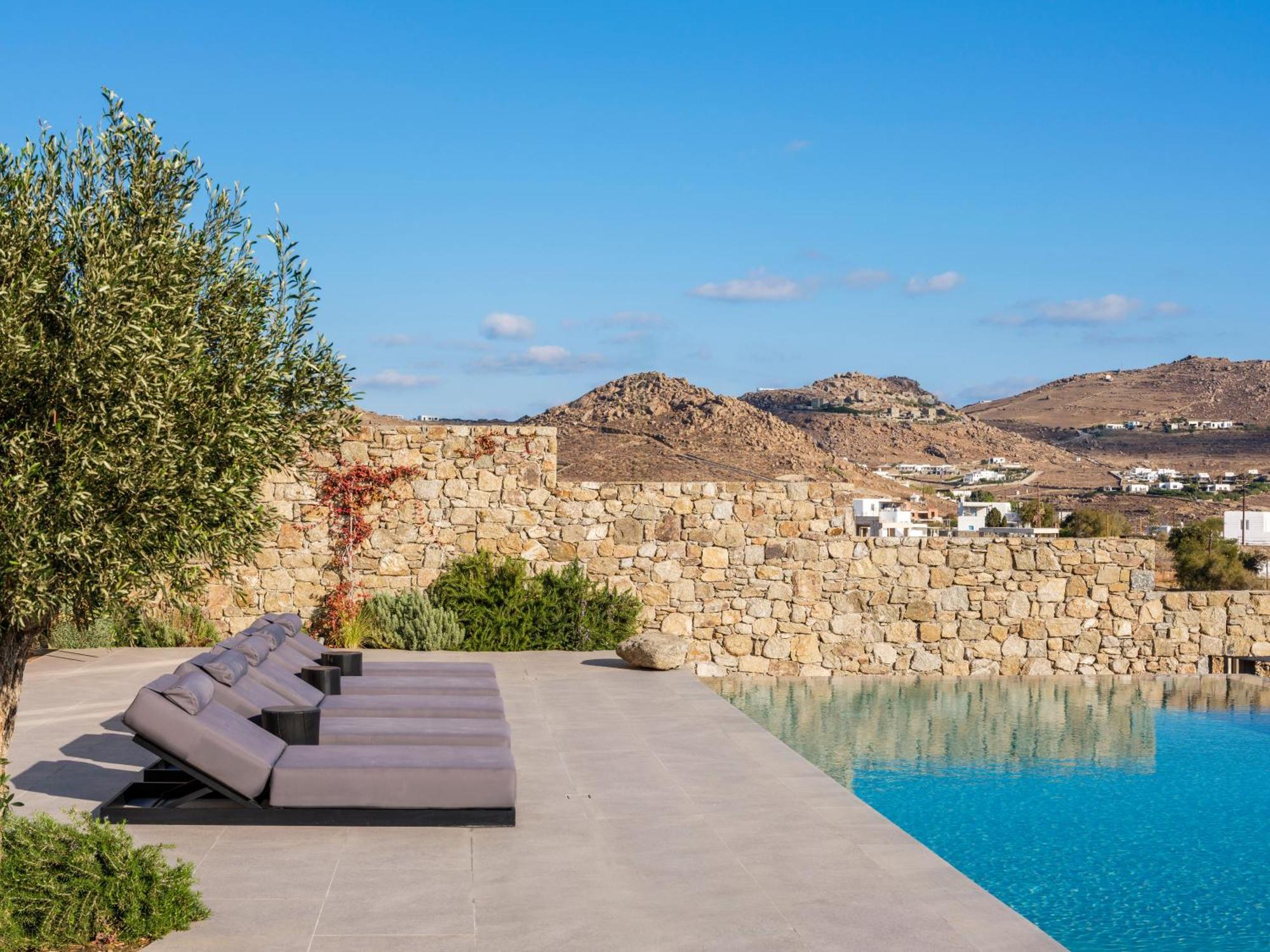 Blue Eye Grand Villa Mykonos كالافاتيس المظهر الخارجي الصورة