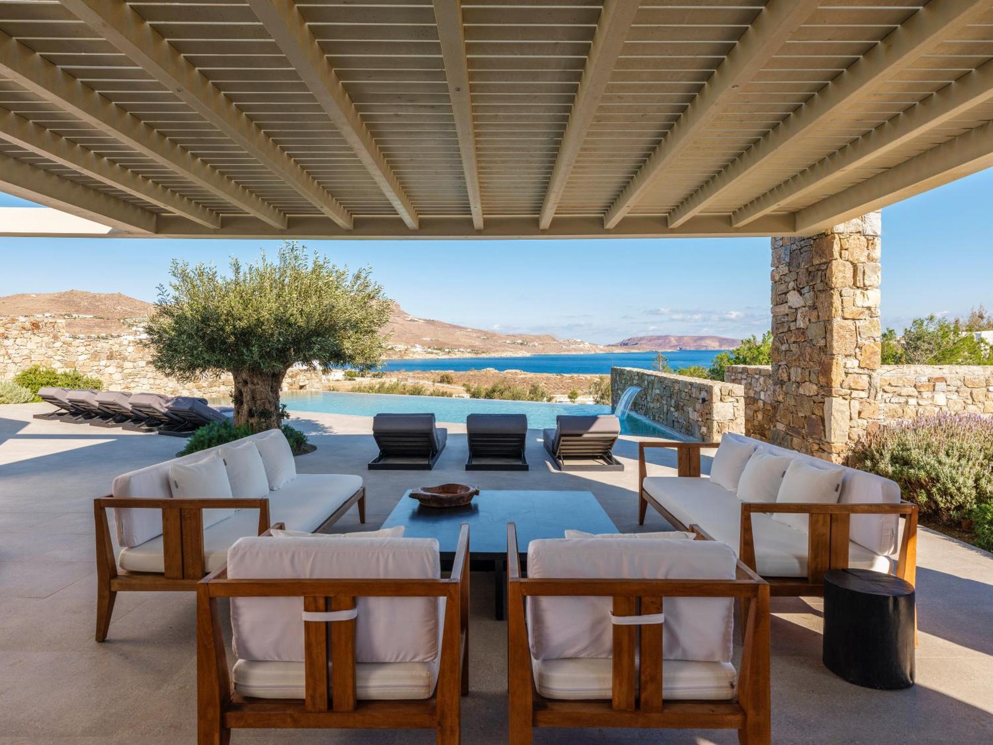 Blue Eye Grand Villa Mykonos كالافاتيس المظهر الخارجي الصورة