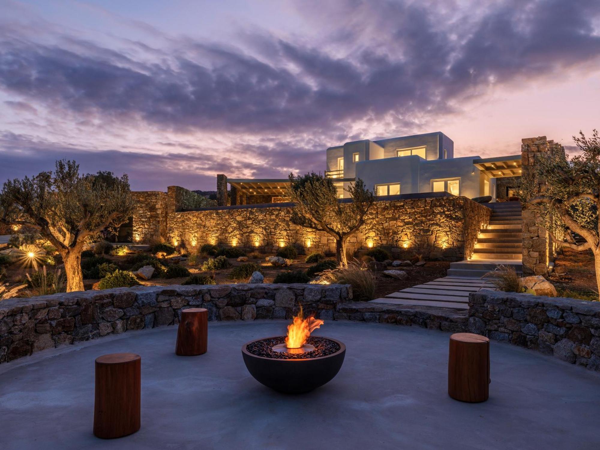 Blue Eye Grand Villa Mykonos كالافاتيس المظهر الخارجي الصورة