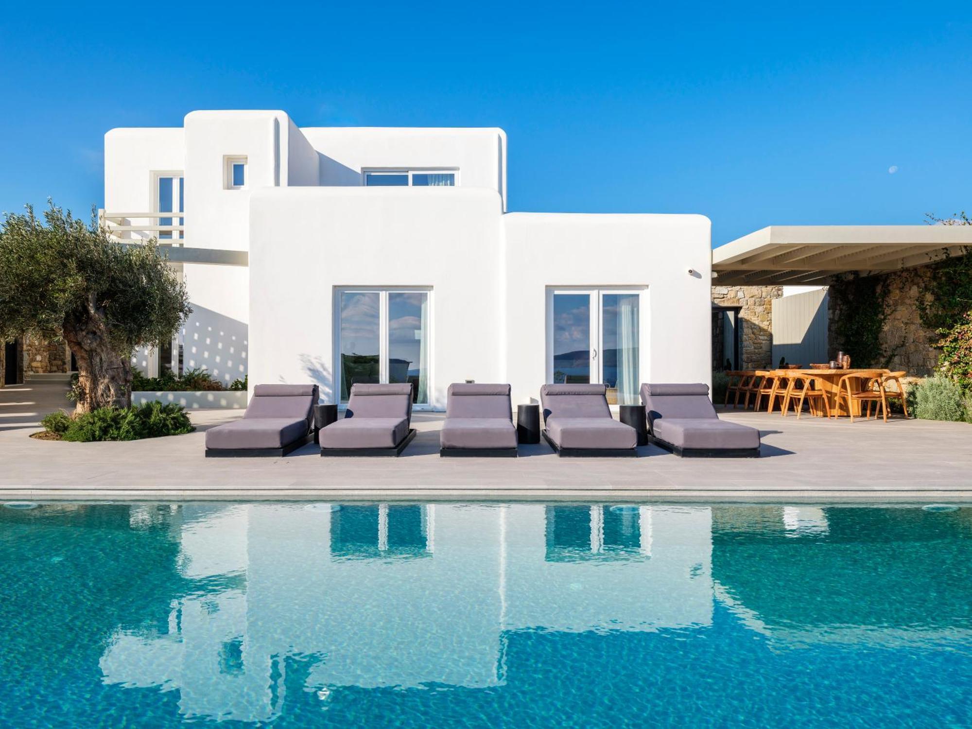 Blue Eye Grand Villa Mykonos كالافاتيس المظهر الخارجي الصورة