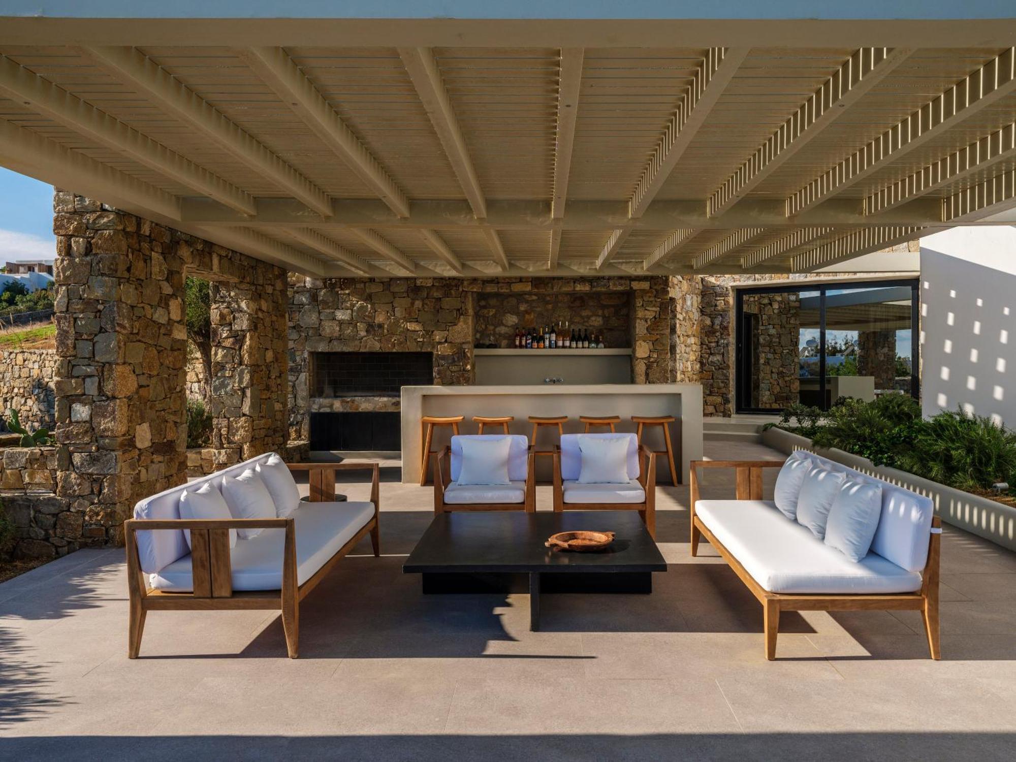 Blue Eye Grand Villa Mykonos كالافاتيس المظهر الخارجي الصورة