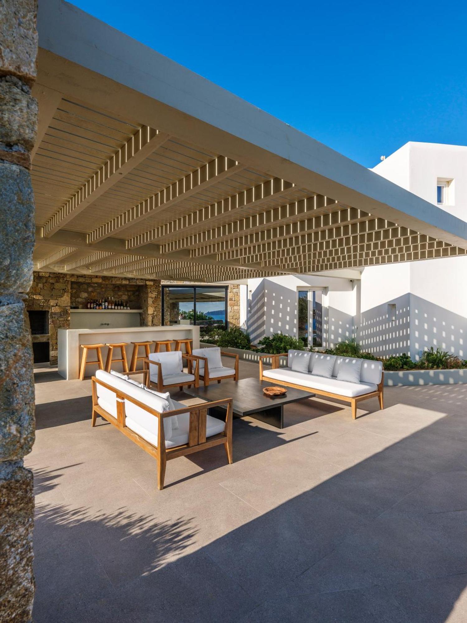 Blue Eye Grand Villa Mykonos كالافاتيس المظهر الخارجي الصورة