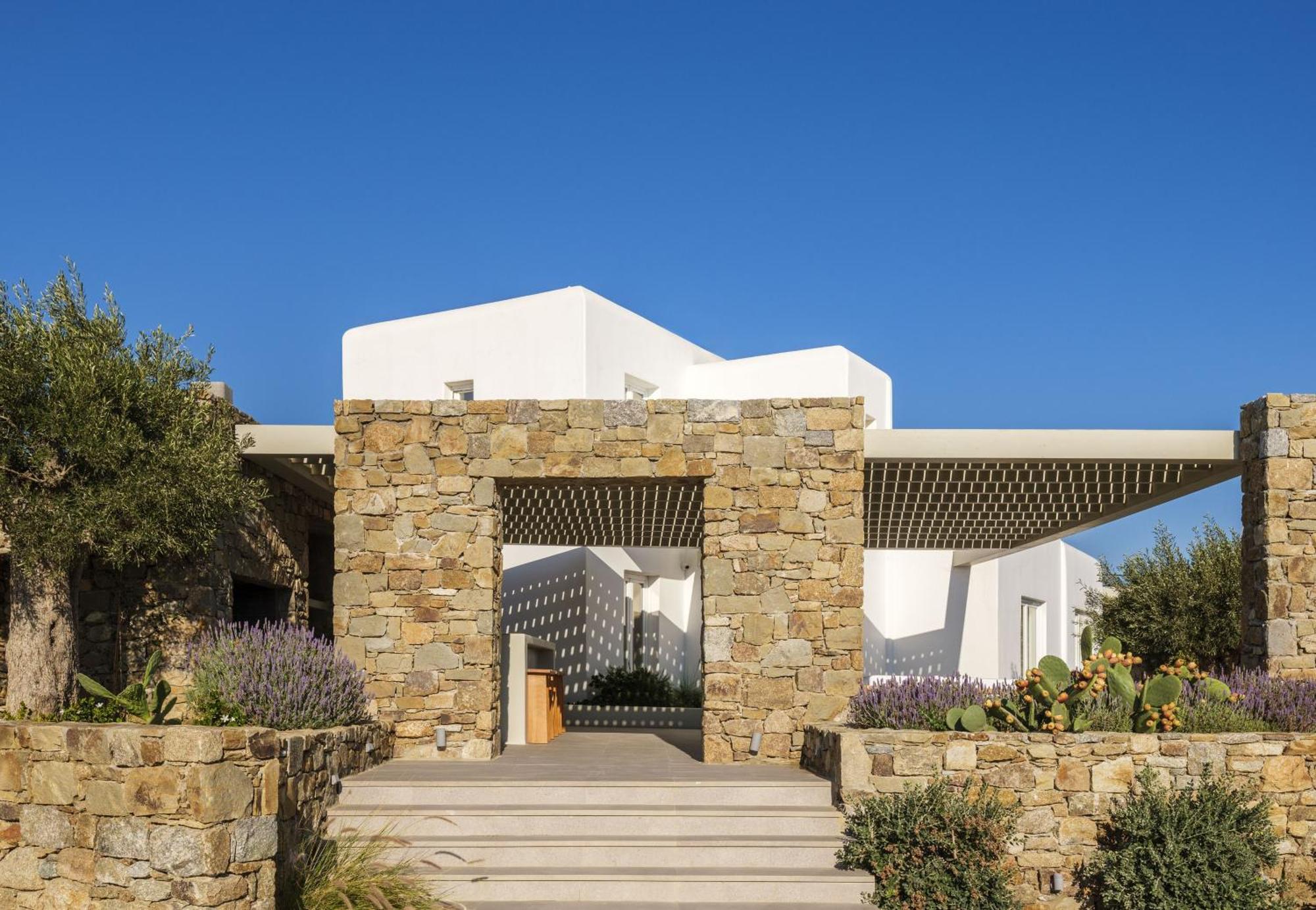 Blue Eye Grand Villa Mykonos كالافاتيس المظهر الخارجي الصورة